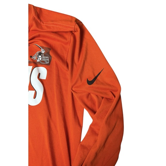 Cleveland Browns Shirt Mens Small Nike Dri Fit NFL Long Sleeve - Picture 3 of 8